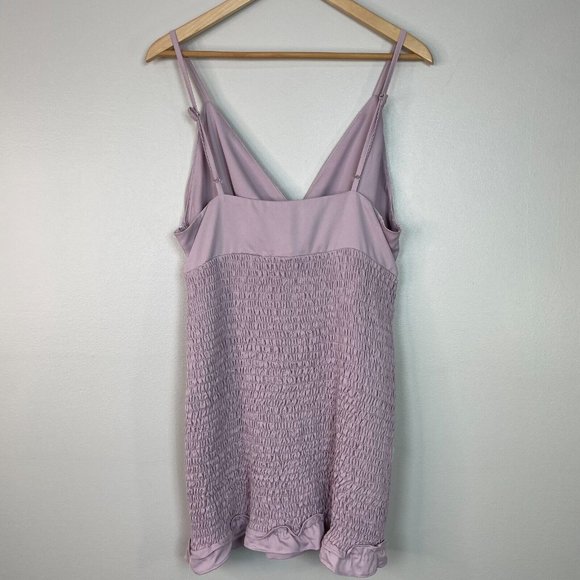 Superdown Dress XL Purple Natalia Smocked Bodice Mini Revolve Women's NWT - Picture 7 of 14